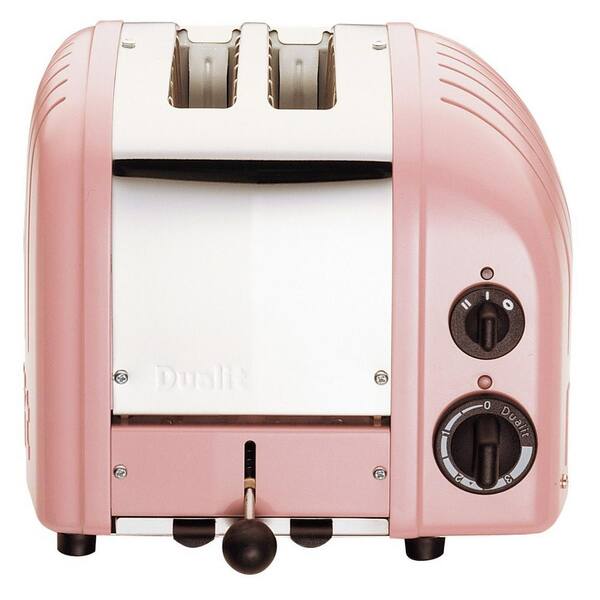 Dualit New Gen 2-Slice Petal Pink Wide Slot Toaster with Crumb Tray