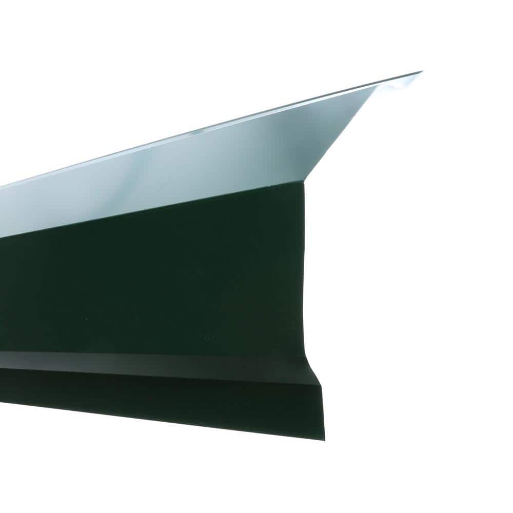 Residential Ridge Cap Gibraltar Building Products 10 ft. Galvanized 26-Gauge Ridge Cap Forest ...