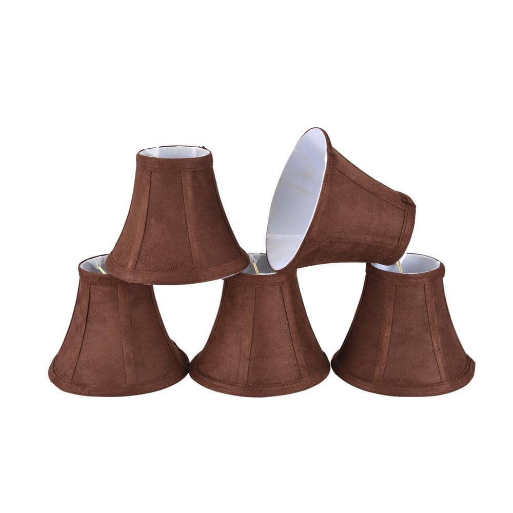 Aspen Creative Corporation 6 In. X 5 In. Dark Brown Bell Lamp Shade (6 ...