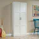 HomeVisions Soft White Storage Cabinet