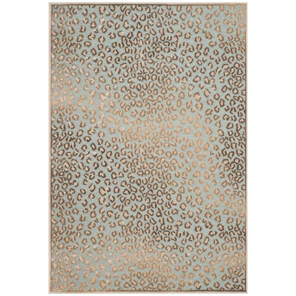 Stone Aqua Hand-Knotted Wool Silk Area Rug