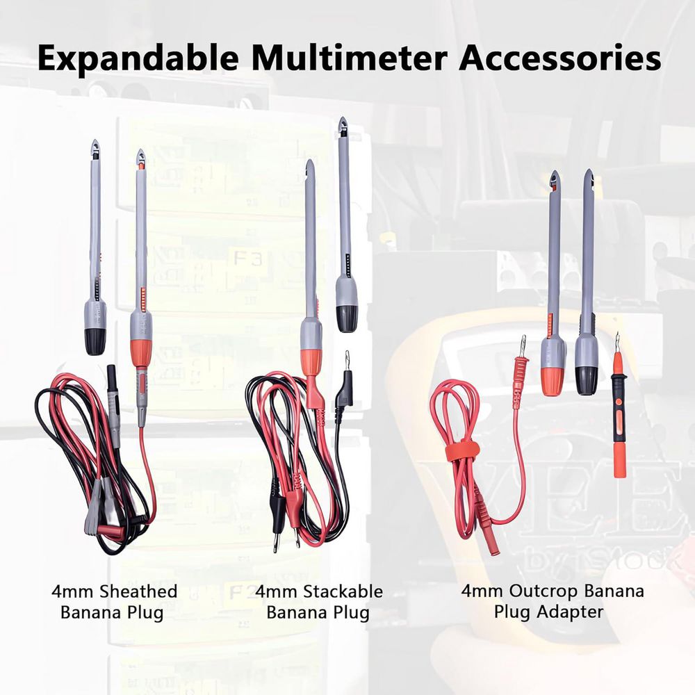 FACAIIO 2 Pz Heavy Duty Wire Piercing Sonda Isolante