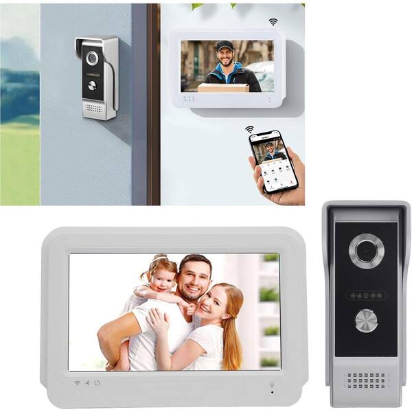 4.3" IPS Screen 2.4G Wireless Door Bell Camera Visual Intercom HD Video Monitor