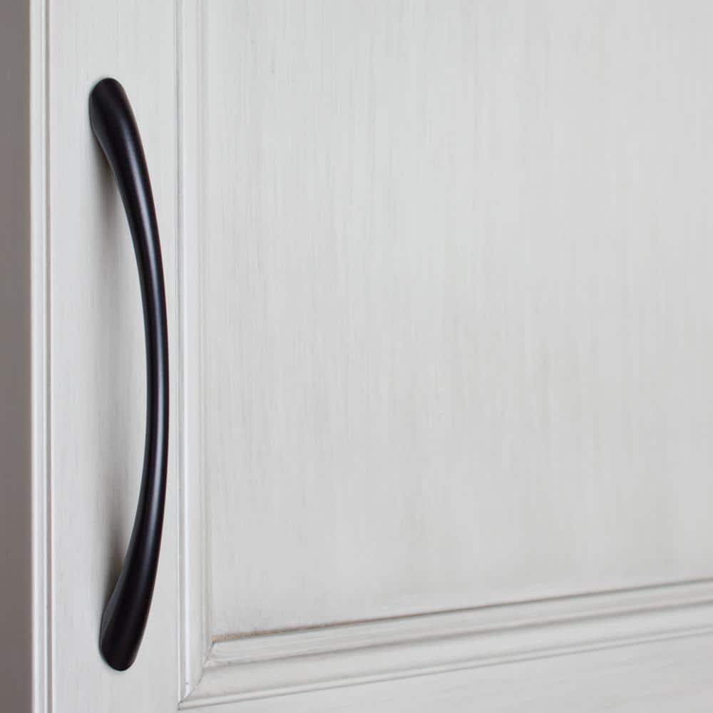 Matte Black Traditional Arch Loop Cabinet Pulls with Mounting Hardware