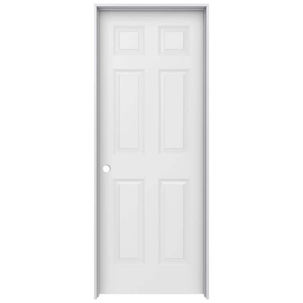 JELDWEN 32 in. x 80 in. Colonist Primed RightHand Textured Molded Composite Single Prehung