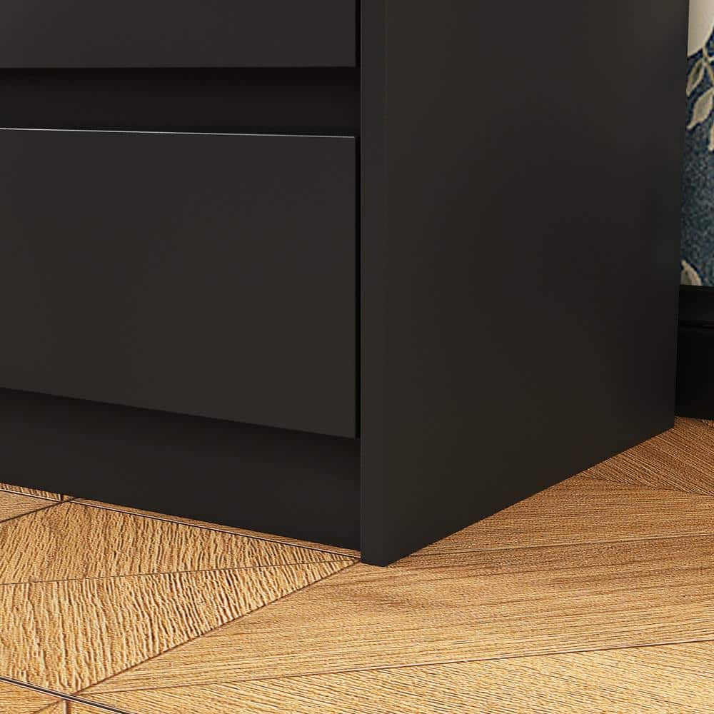 Black 12 Drawers 63 in. W x 32 in. H Wooden Dresser without Mirror, Chest of Drawer, Storage Cabinet for Bedroom Storage - thumbnail 6