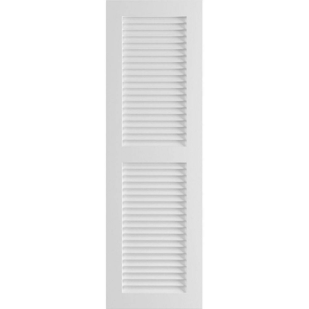 "12"" x 44"" True Fit PVC Two Equal Louver Shutters, White (Per Pair)" price history on PriceWatchPro
