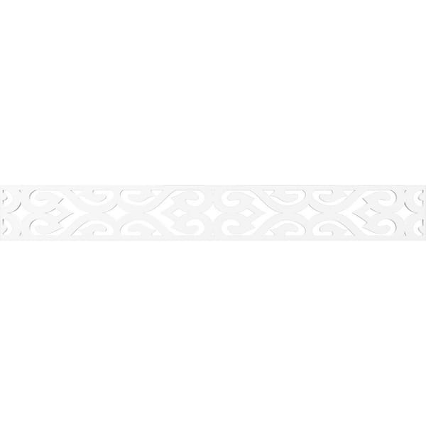 Keene Fretwork 0.375 in. D x 46.5 in. W x 6 in. L PVC Panel Moulding