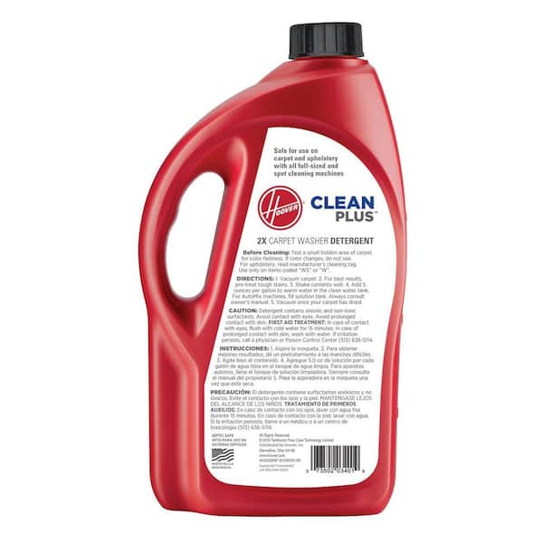 Hoover 64 Oz Clean Plus 2x Carpet Cleaning Solution Ah30330nf The