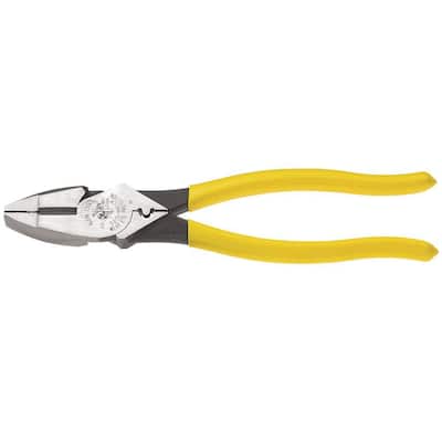 9 in. High Leverage Side Cutting Pliers with Crimping Die