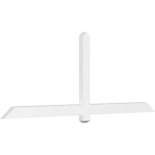 Ekena Millwork Eugene 84 in. W x 31.5 in. H x 2 in. D Signature Polyurethane Bracket