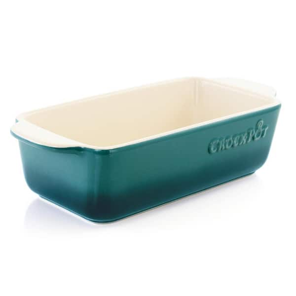 Crock Pot Artisan 2.3 Quart Round Stoneware Casserole with Lid in Gradient Teal