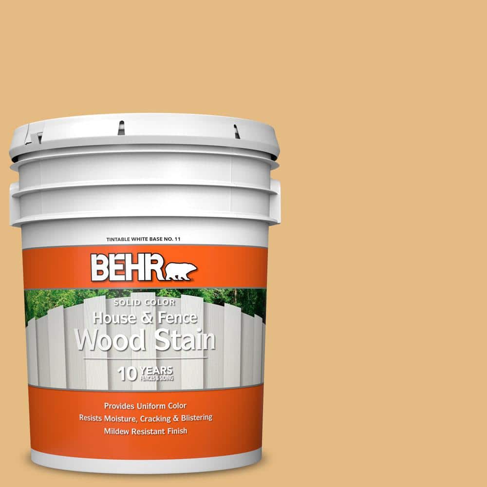 5 gal. #320D-4 Arizona Tan Solid Color House and Fence Exterior Wood Stain