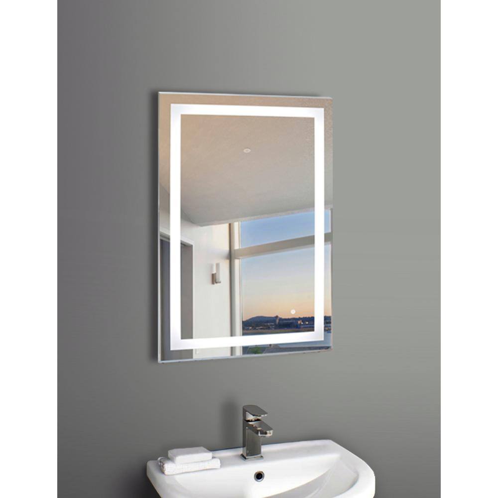 Audrey Frameless Rectangular LED Vanity Mirror 36" x 24"