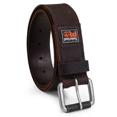 Men's 38mm Boot Leather Belt (Dark Brown, 42)