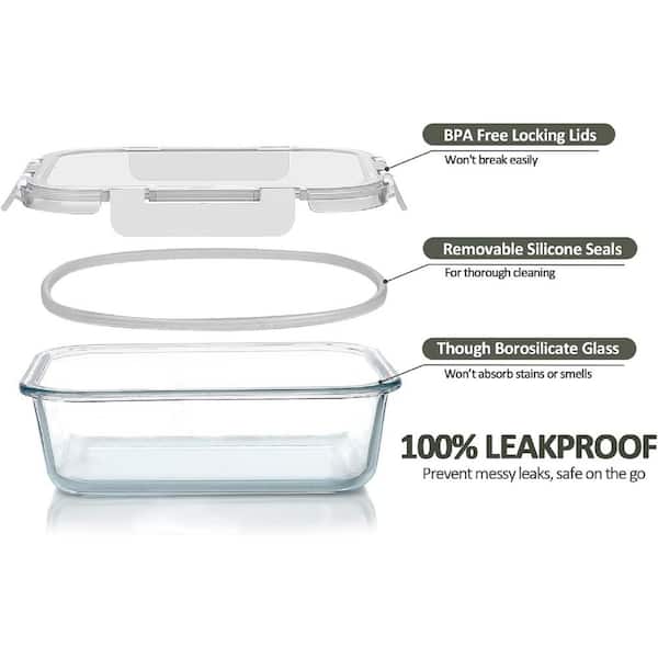 Aoibox 14-Piece Airtight Food Storage Containers Set with Lids for Flour,  Sugar and Cereal SNPH002IN390 - The Home Depot