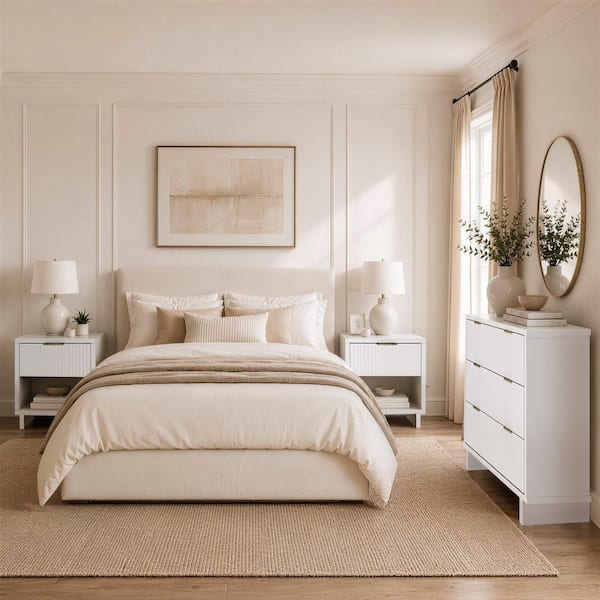 cream bedroom dresser Elara Contemporary 3-Piece and Nightstand in White chiffon navy blue bridesmaid Color::#45-Tiffany Blue style:DRESS Bedroom furniture Top Surface