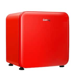 1.6 cu. ft. Compact Refrigerator Reversible Door Mini Fridge in Red without Freezer