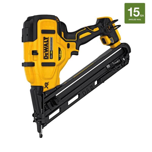 DEWALT 20V MAX XR Lithium Ion Cordless 15 Gauge Angled Finish