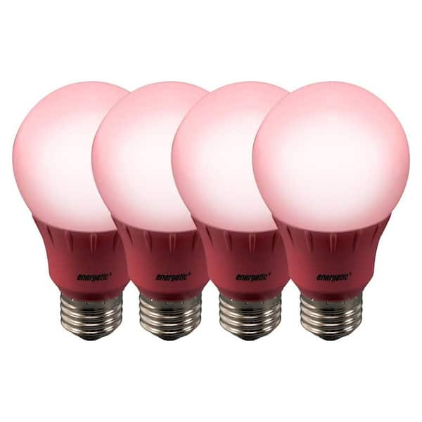 ENERGETIC LIGHTING 40 Watt Equivalent A19 Pink Colored Festive