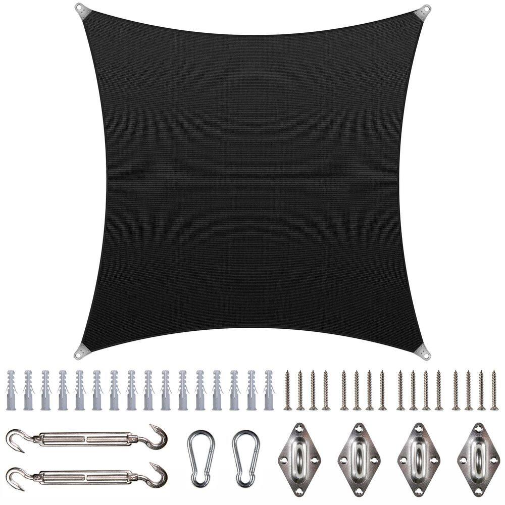 Super Ring 16 ft. x 22 ft. Sun Shade Sail with Hardware-Black price history on PriceWatchPro