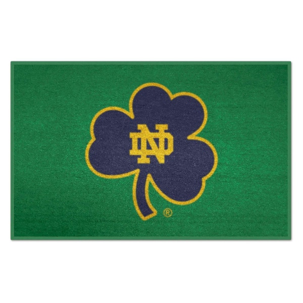 Notre Dame Fighting Irish Green 2 ft. x 3 ft. Starter Mat Area Rug