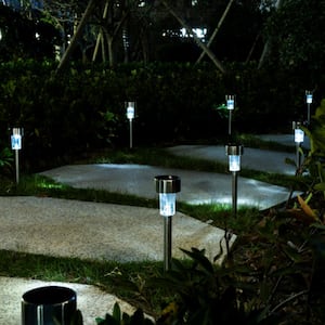 Solar White LED Path Light with Weatherproof (16-Pack)