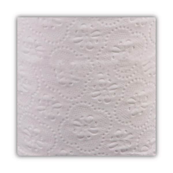 Carta Da Cucina Goffrata Boardwalk 2 Strati - 12 Rotoli, 250 Fogli, Bianca, 27,9x21,5 Cm