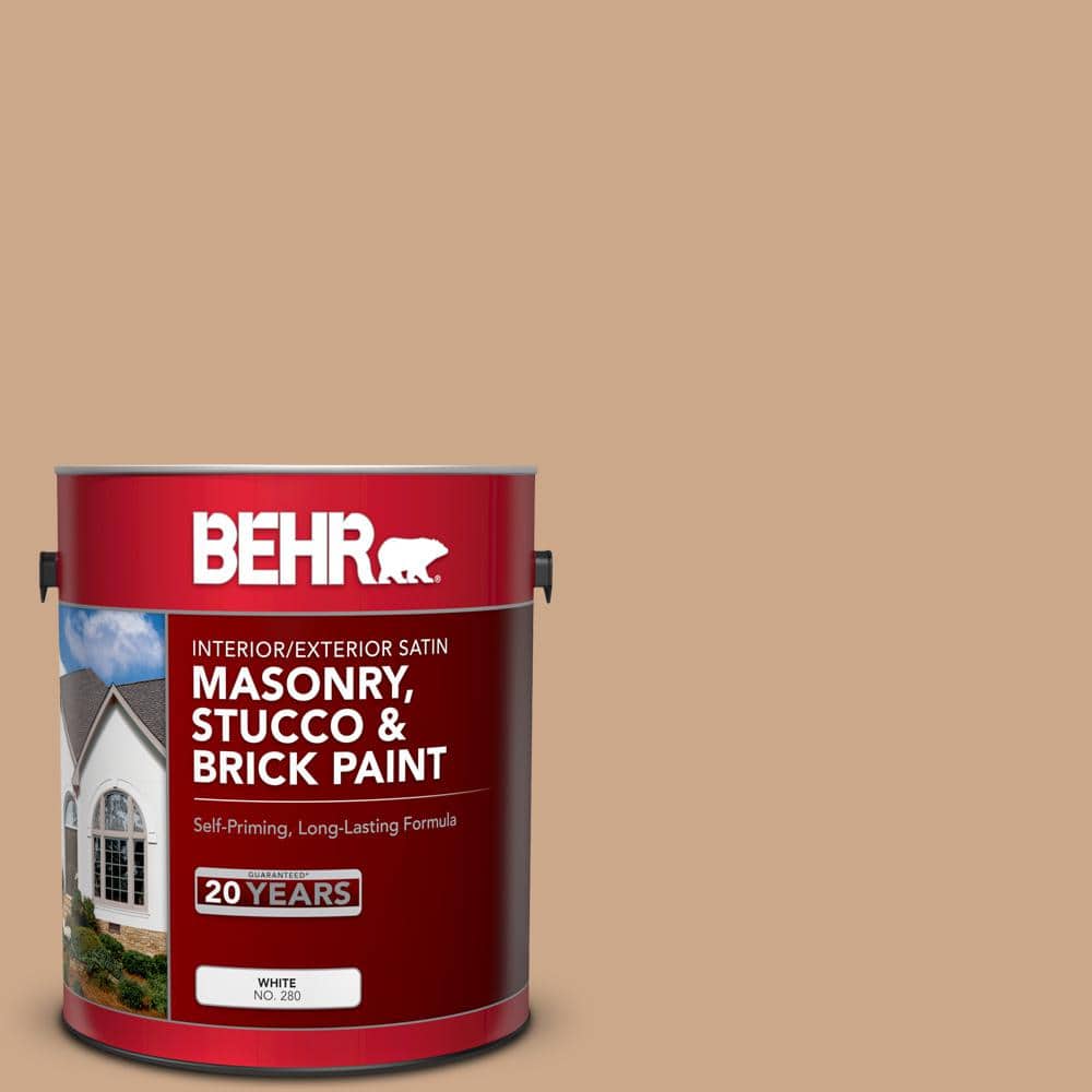 1 gal. #MS-30 Husk Satin Interior/Exterior Masonry, Stucco and Brick Paint