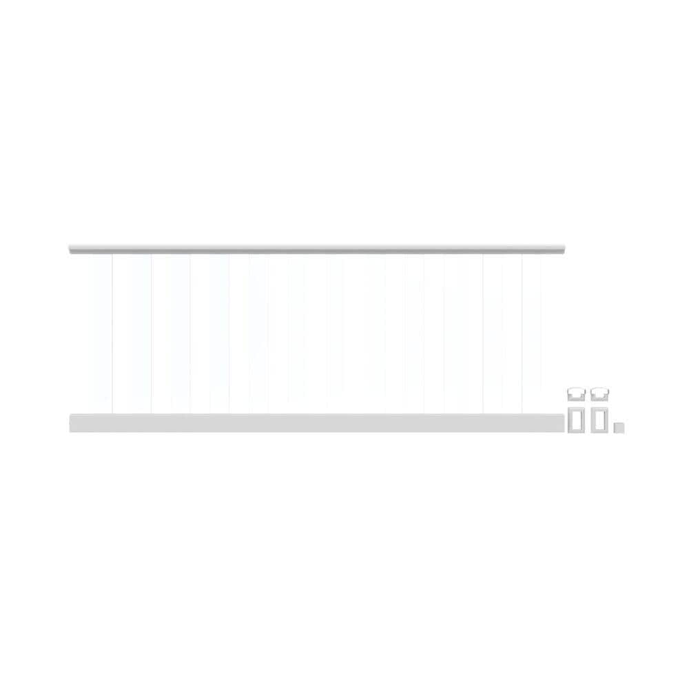 Endurance Original Rail 8 ft. Level Rail Kit for Glass Slats Requires 9 Level Glass Slats in White price history on PriceWatchPro