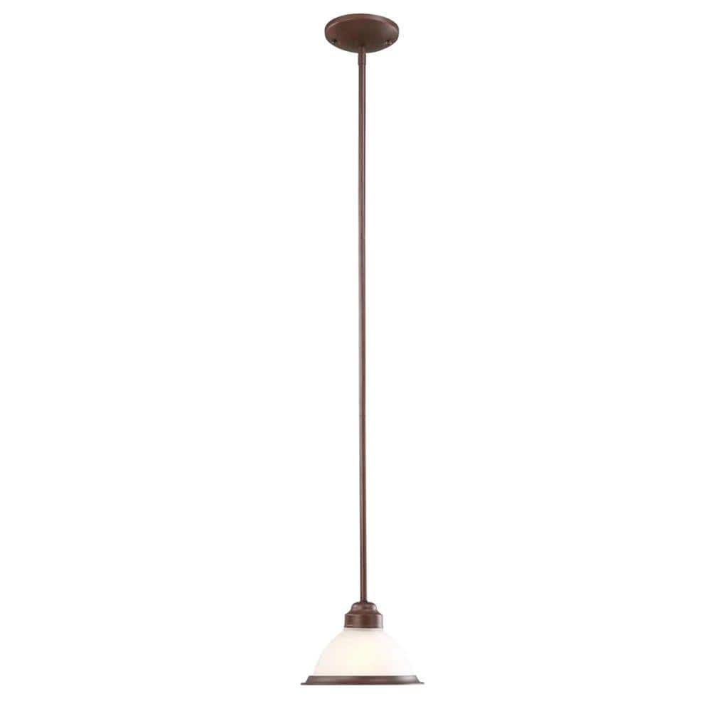 Halophane 1-Light Nutmeg Mini-Pendant