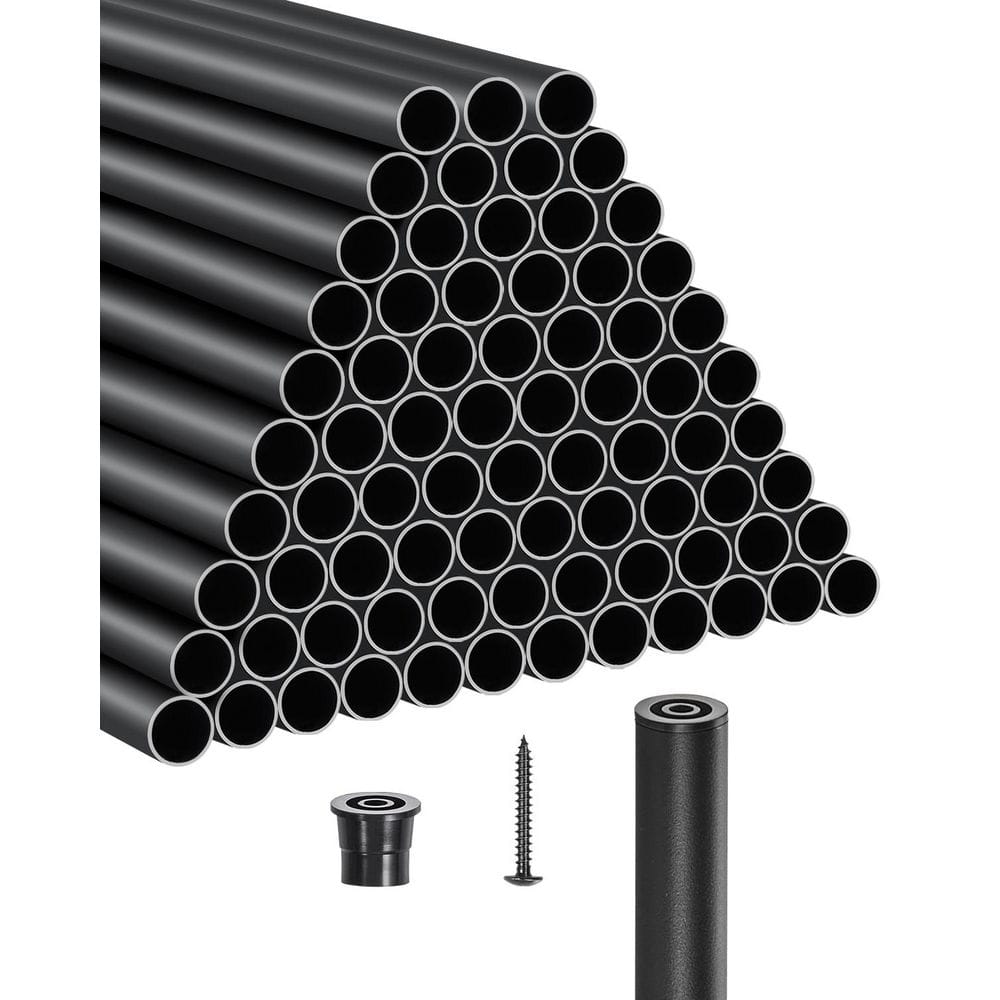 Staircase Balusters 101 Pack, 32 in. Aluminum Stair Balusters, 3/4 in. Water-Proof Round Metal Spindle Railing, Hollow price history on PriceWatchPro