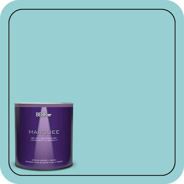 BEHR MARQUEE 1 qt. #M460-3 Big Surf One-Coat Hide Eggshell Enamel Interior Paint & Primer