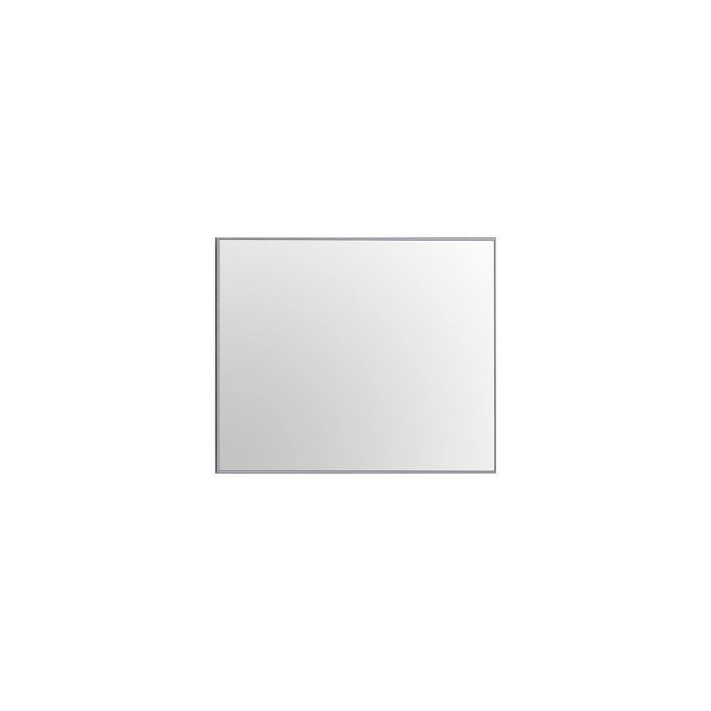 Brushed Wood 36x30 Rectangular Wall Mirror