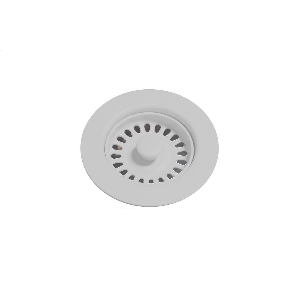 Glacier Bay Stonehaven 3.5 In. Garbage Disposal Flange Cover In White 