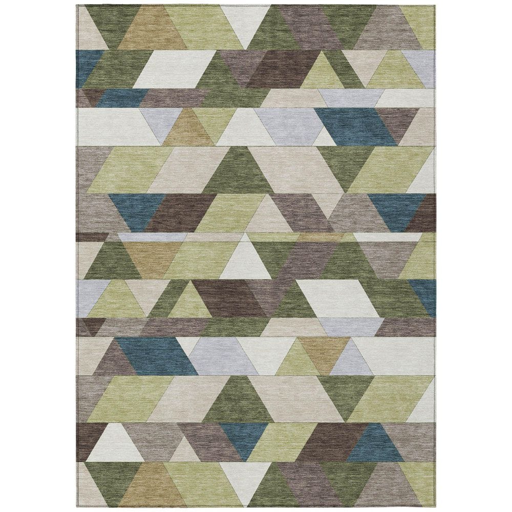 Chantille Machine Washable Indoor/Outdoor Abstract ACN2526 Olive 10 ft. x 14 ft. Area Rug price history on PriceWatchPro