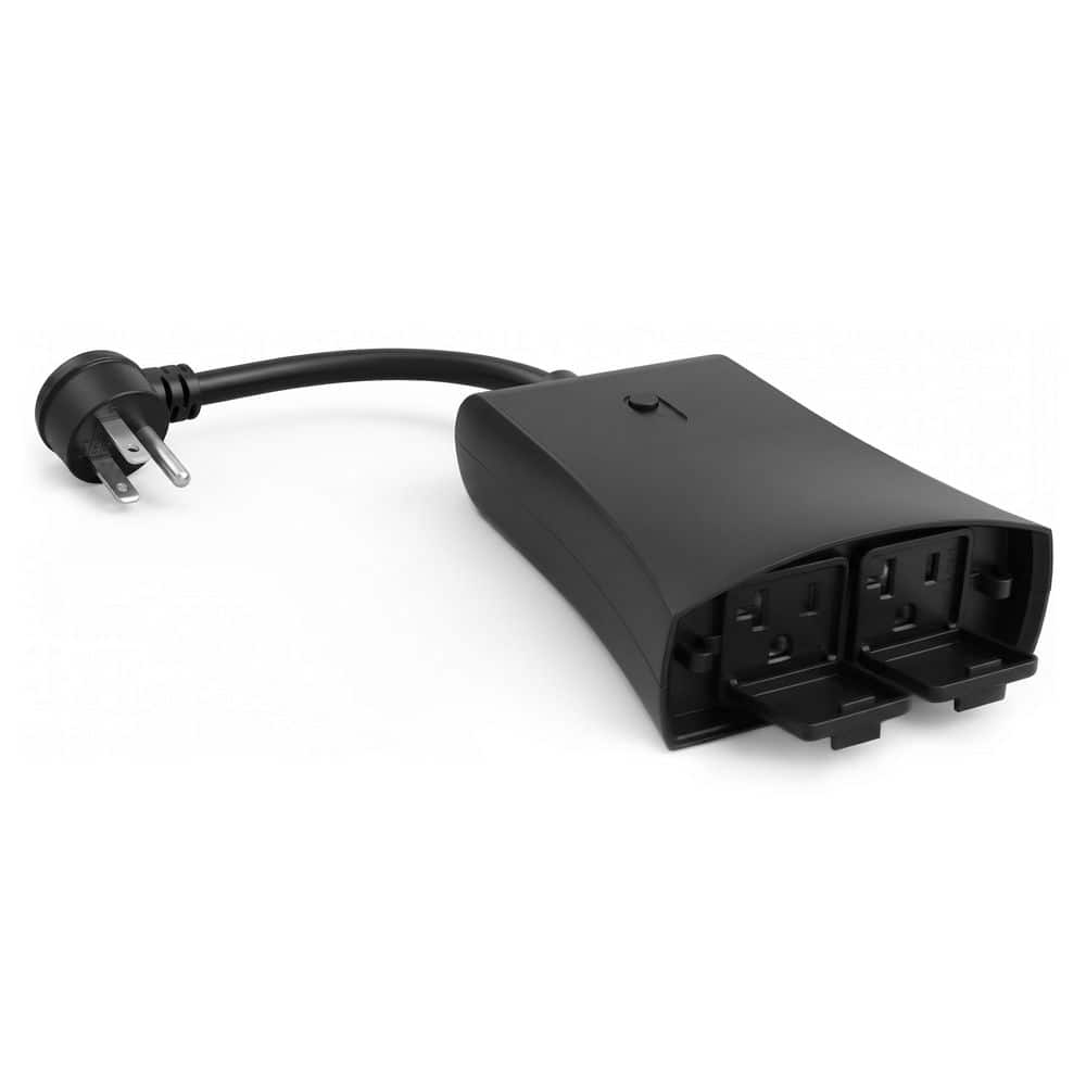 15A 125-Volt Outdoor Dual Smart Plug Outlet with Independent Control, Wi‑Fi Enabled, Weather Resistant, Black, 1-Pack price history on PriceWatchPro