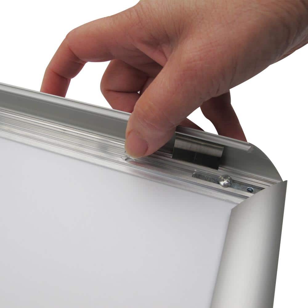 Silver Aluminum Glossy 18" x 24" Snap Poster Frame