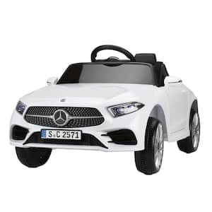 12V Licensed Mercedes-Benz CLS 350 Kid's Electric Ride On Car Vehicle with Remote Control in White