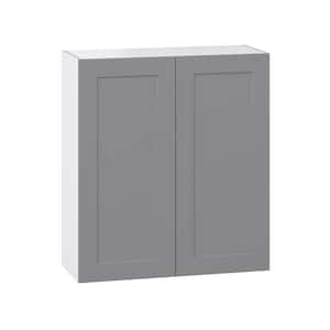 Bristol Painted 36 in. W x 40 in. H x 14 in. D Slate Gray Shaker Assembled Wall Kitchen Cabinet