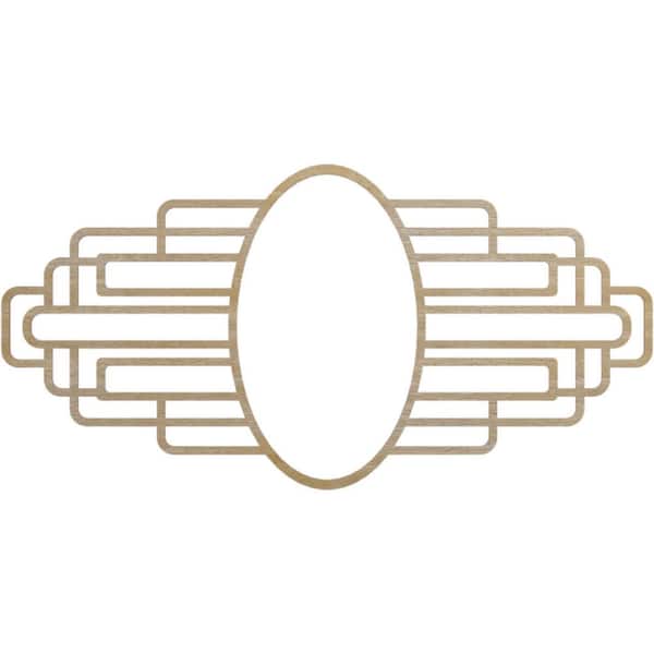 Ekena Millwork 34 in. x 8.75 in. x 0.25 in. Wood Medallion Moulding