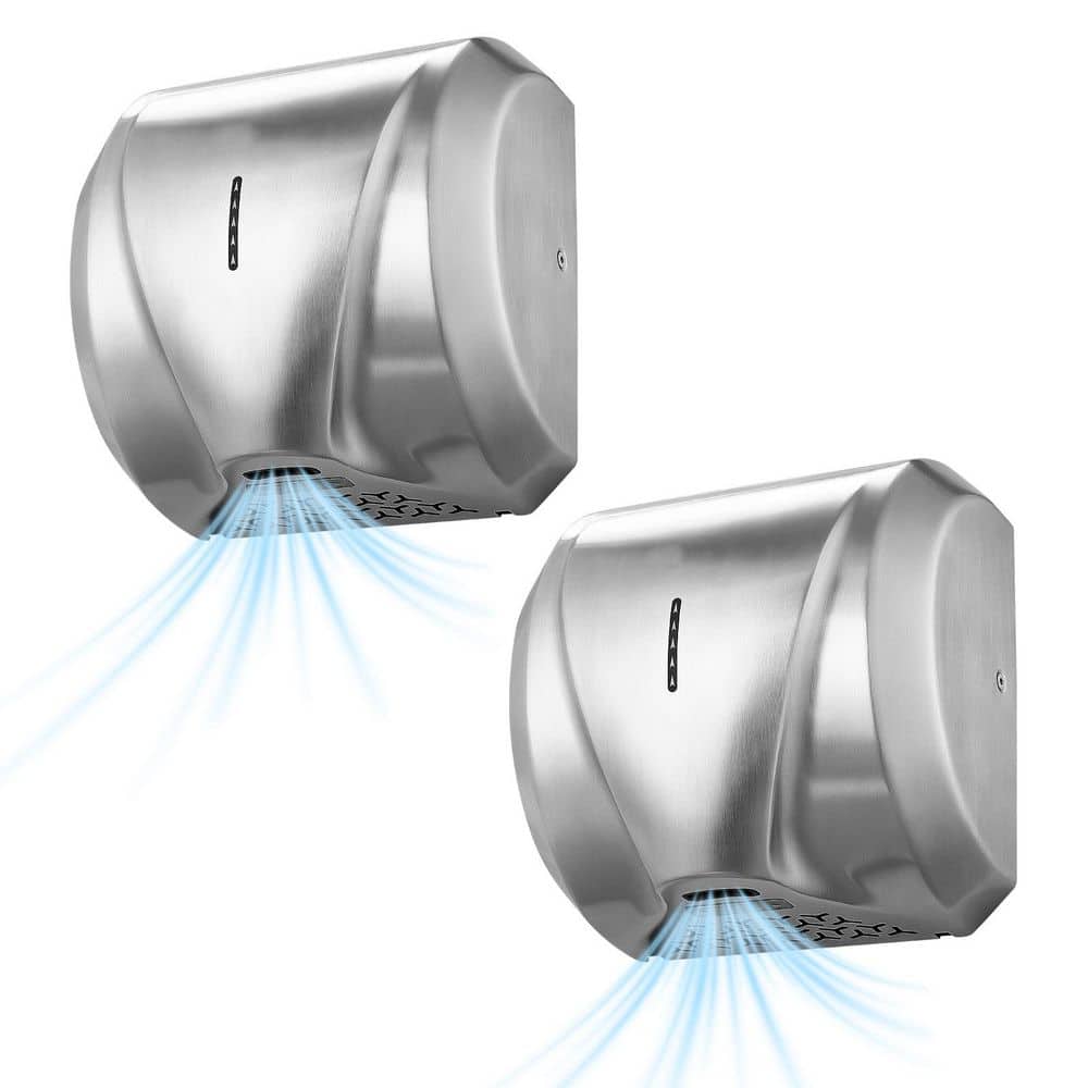 Hand Dryer, 2 Pack 1800W Automatic High-Speed Air Dryer, HEPA Filter, Quick Drying, Brushed Stainless Steel, AC110-120V price history on PriceWatchPro