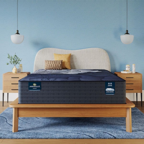 Perfect Sleeper Hybrid Prescott California King Plush 14 in. Standard Profile Mattress Set