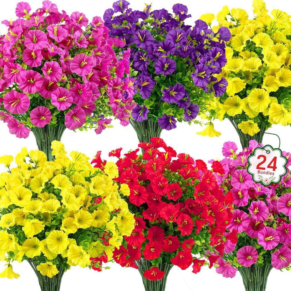 その他 flowers 14.2 in. Multi-Colored Indoor/Outdoor Artificial Assorted Flowers