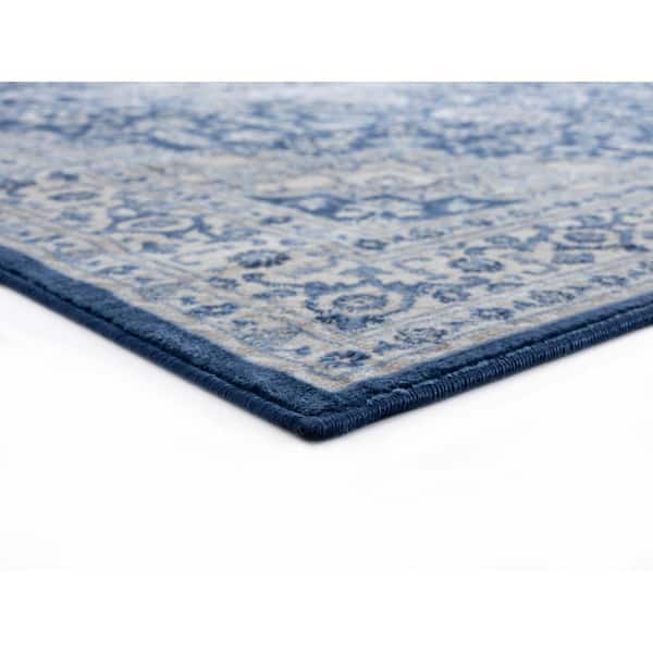 United Weavers Clairmont Bari Denim Blue 7 ft. 10 in. x 7 ft. 10 in. Round  Rug 4000 40161 88R - The Home Depot
