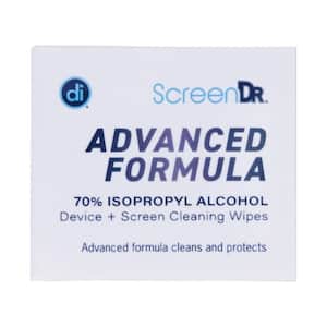 Screen Dr Advanced Formula Wet Wipes with 2 In. Micofiber Cloth (120-Count)