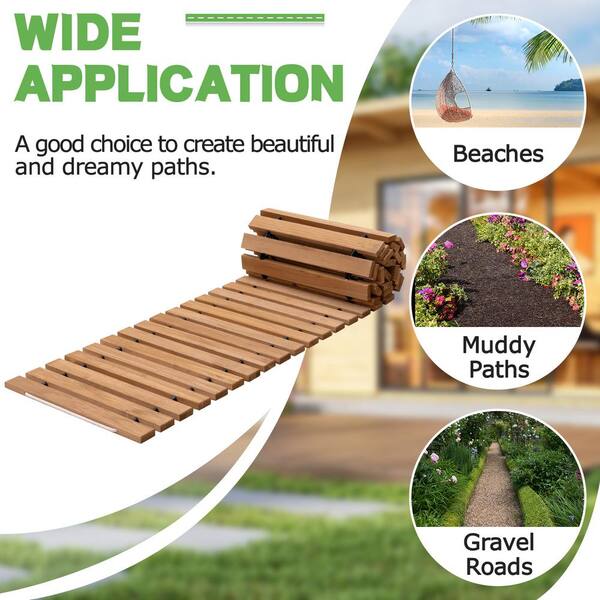 Mobi mat roll out walkway Roll-up Walkway 5 ft wide Wood-like – Mobi-mat®  Shop