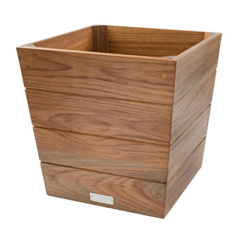 12 in. W x 12 in. H x 12 in. D Brown Wood Indoor/Outdoor Square Planter Box price history on PriceWatchPro