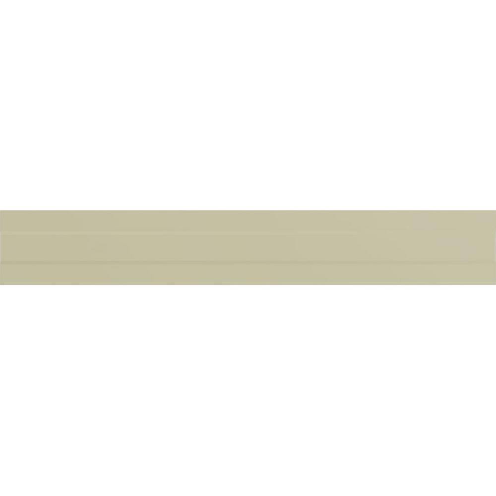 Primed Gray Polyurethane Geometric Chair Rail Moulding Sample