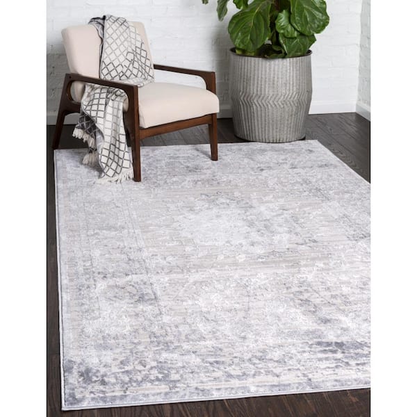 Aberdeen Derbyshire Gray 4 ft. x 6 ft. Area Rug